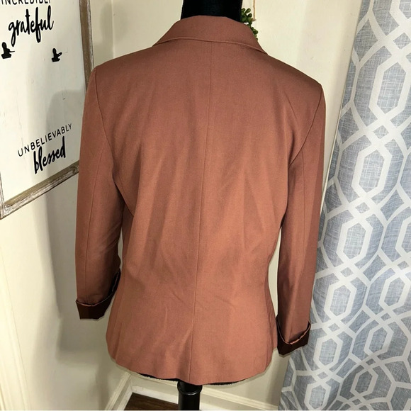 Brown single button blazer - Picture 4 of 5